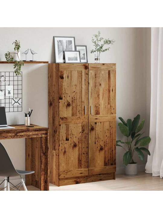 Knihovna old wood 82,5 x 30,5 x 150 cm kompozitní dřevo