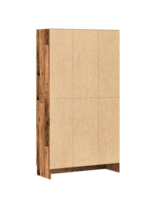 Knihovna old wood 82,5 x 30,5 x 150 cm kompozitní dřevo