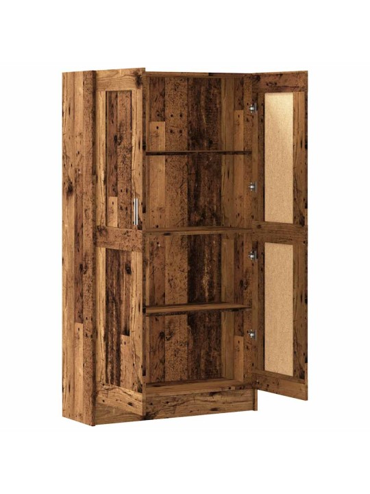 Knihovna old wood 82,5 x 30,5 x 150 cm kompozitní dřevo
