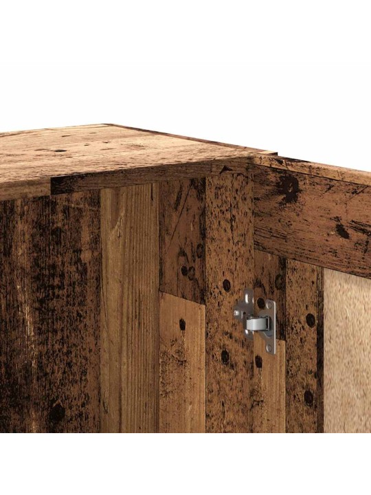 Knihovna old wood 82,5 x 30,5 x 150 cm kompozitní dřevo