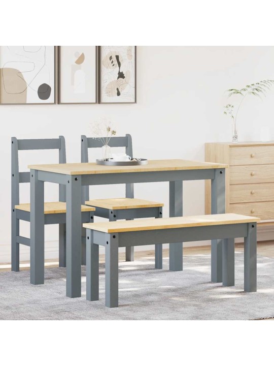 Jídelní set ze 4 kusů "panama" grey borovicový masiv