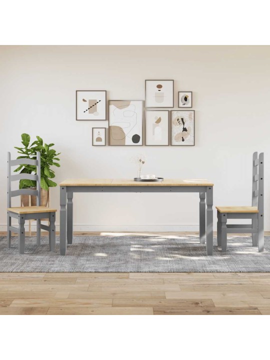 Jídelní set ze 3 kusů "panama" grey borovicový masiv