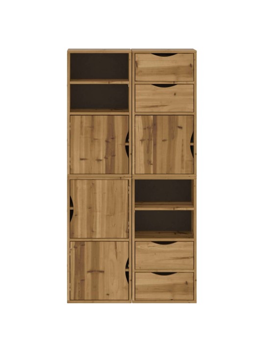 Boční skříňky 4 ks "odda" 40x24x79 cm borovicový masiv