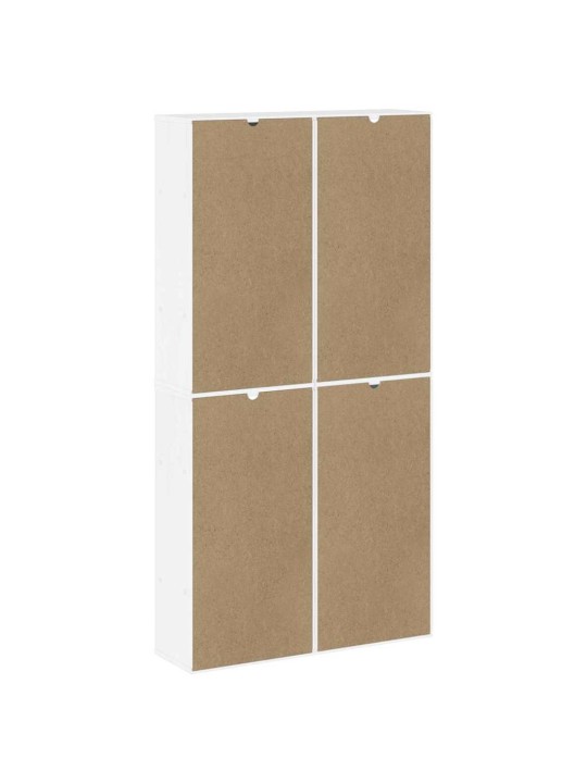 Boční skříňky 4 ks "odda" bílá 40x24x79 cm borovicový masiv