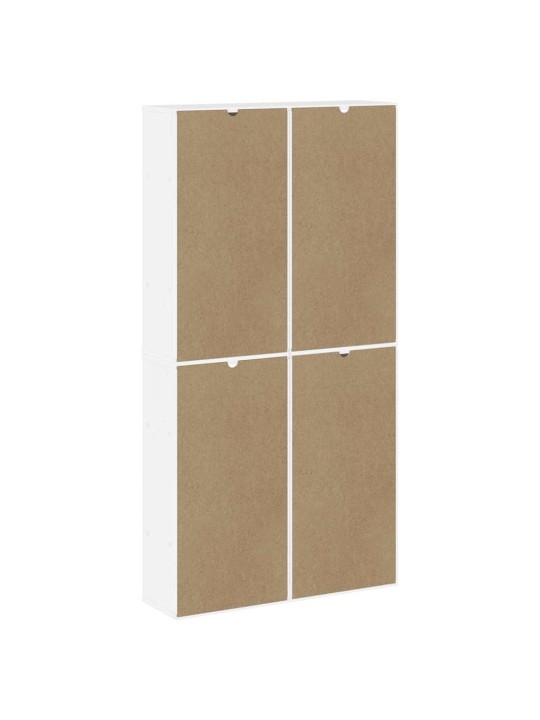 Boční skříňky 4 ks "odda" bílá 40x24x79 cm borovicový masiv