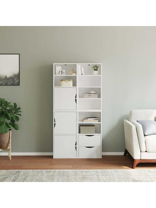 Boční skříňky 4 ks "odda" bílá 40x24x79 cm borovicový masiv