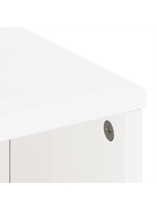Boční skříňky 4 ks "odda" bílá 40x24x79 cm borovicový masiv