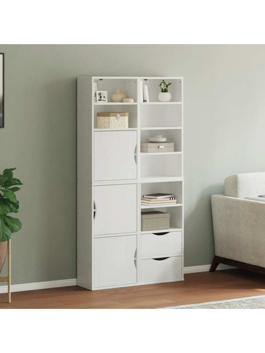 Boční skříňky 4 ks "odda" bílá 40x24x79 cm borovicový masiv
