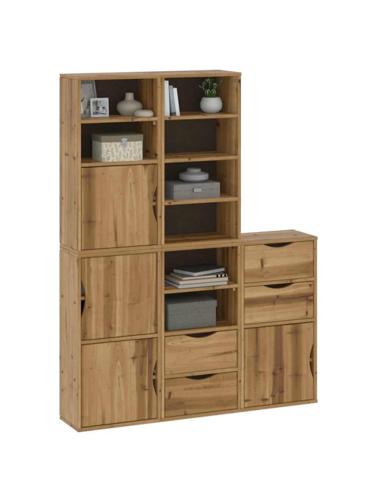 Boční skříňky 5 ks "odda" 40x24x79 cm borovicový masiv