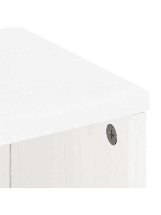 Boční skříňky 5 ks "odda" bílá 40x24x79 cm borovicový masiv