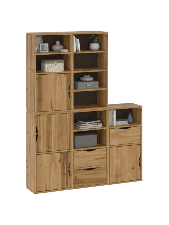 Boční skříňky 5 ks "odda" 40x24x79 cm borovicový masiv