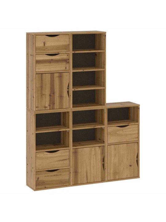 Boční skříňky 5 ks "odda" 40x24x79 cm borovicový masiv