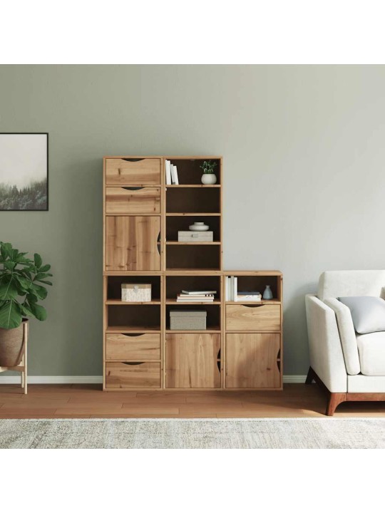 Boční skříňky 5 ks "odda" 40x24x79 cm borovicový masiv