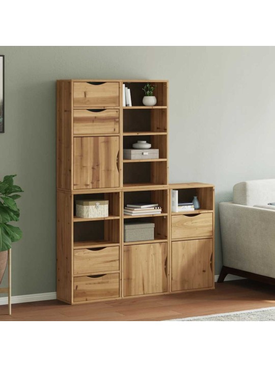 Boční skříňky 5 ks "odda" 40x24x79 cm borovicový masiv