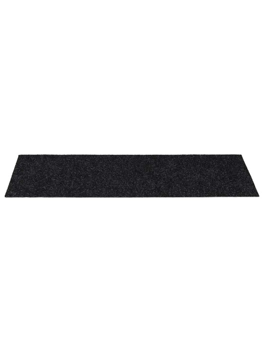 Samolepicí rohože na schody 30 ks černé 60x25 cm obdélníkové
