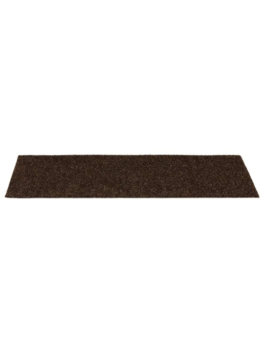 Samolepicí rohože na schody 30 ks hnědá 60x25 cm obdélníkové