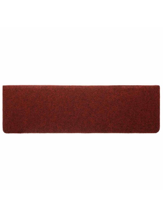 Samolepicí podložky na schody 20 ks bordeaux red 65x21x4 cm