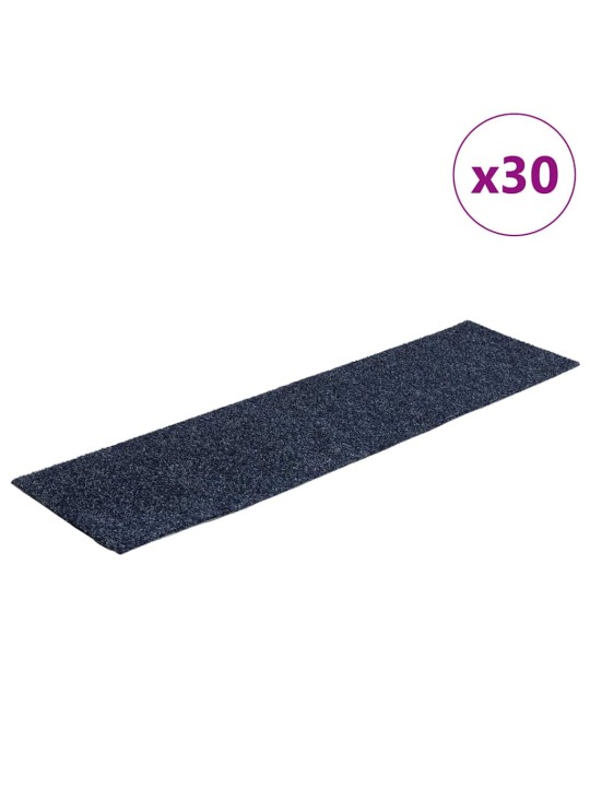Samolepicí rohože na schody 30ks šedá modrá 76x20cm obdélníkové