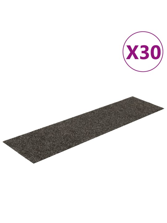 Samolepicí rohože na schody 30 ks antracit 76x20 cm obdélníkové