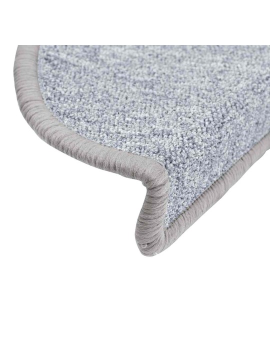 Rohože na schody 30 ks světle šedé 56x17x3 cm