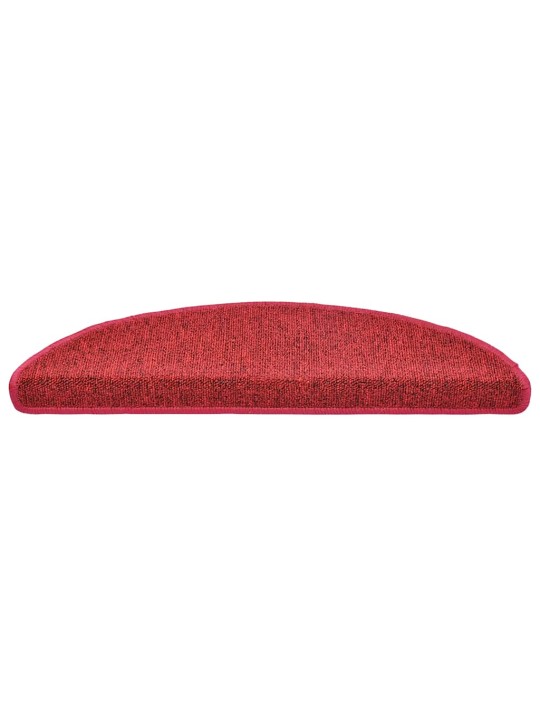 Rohože na schody 30 ks bordeaux red 56x17x3 cm