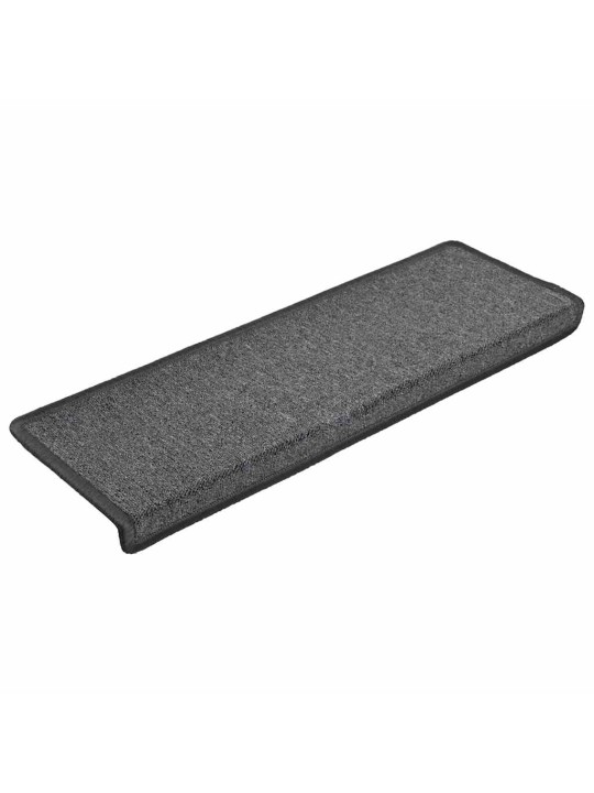 Rohože na schody 30 ks 65x21x4 cm tmavě šedé