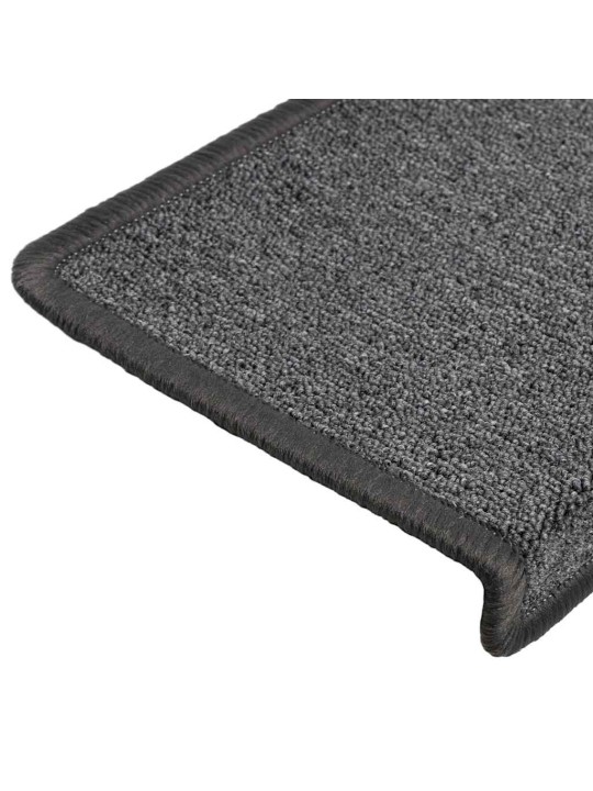 Rohože na schody 30 ks 65x21x4 cm tmavě šedé