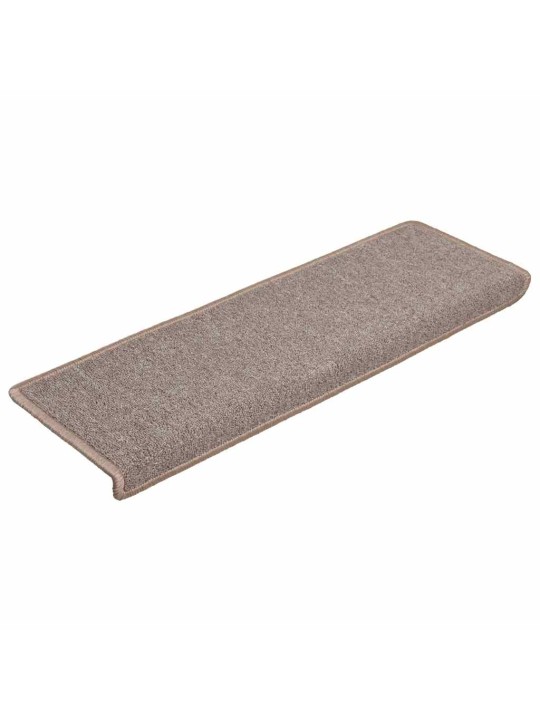 Rohože na schody 30 ks 65x21x4 cm světle hnědé