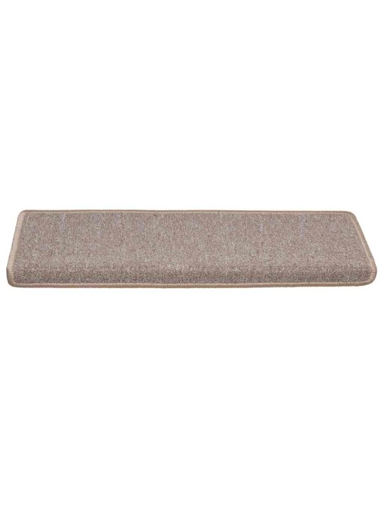 Rohože na schody 30 ks 65x21x4 cm světle hnědé
