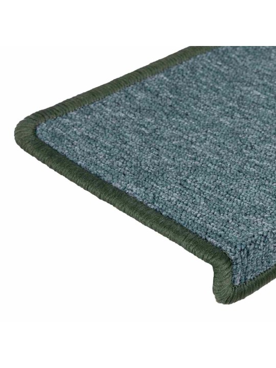 Rohože na schody 30 ks 65x21x4 cm zelená