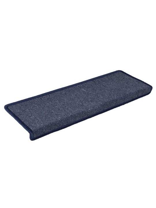 Rohože na schody 30 ks 65x21x4 cm šedá a modrá