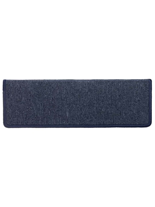 Rohože na schody 30 ks 65x21x4 cm šedá a modrá