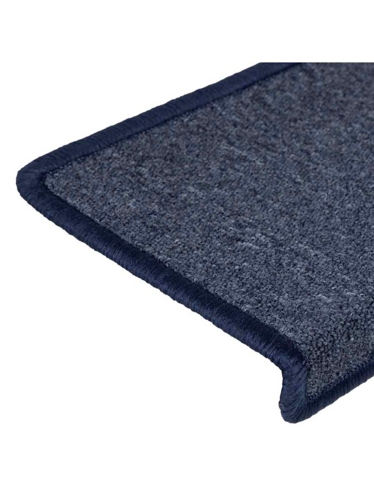 Rohože na schody 30 ks 65x21x4 cm šedá a modrá
