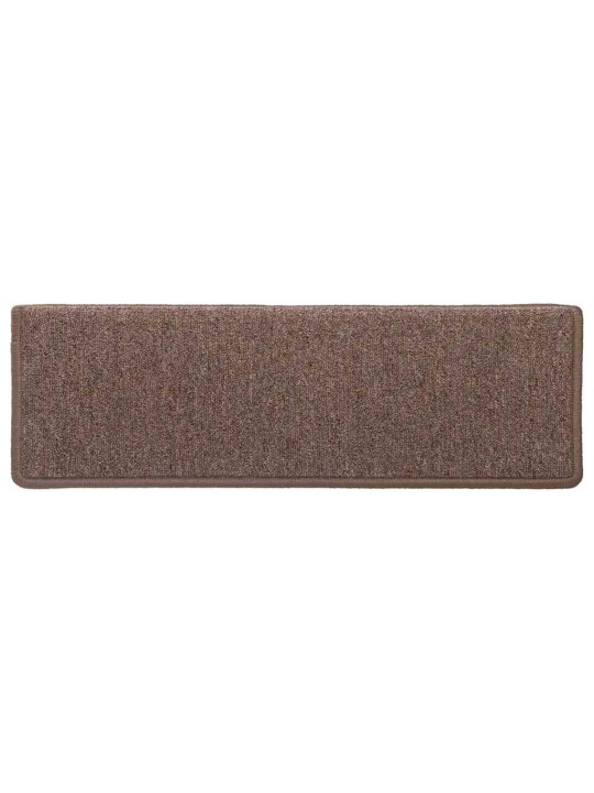 Rohože na schody 30 ks 65x21x4 cm hnědé