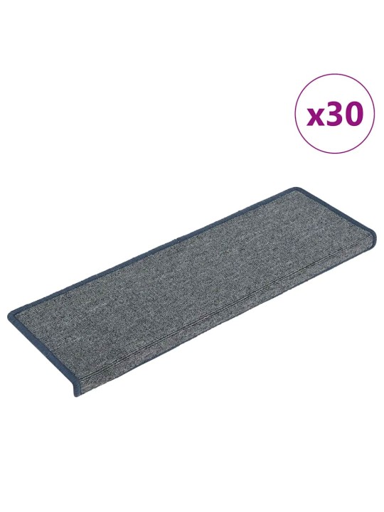 Rohože na schody 30 ks 65x21x4 cm fialová a modrá