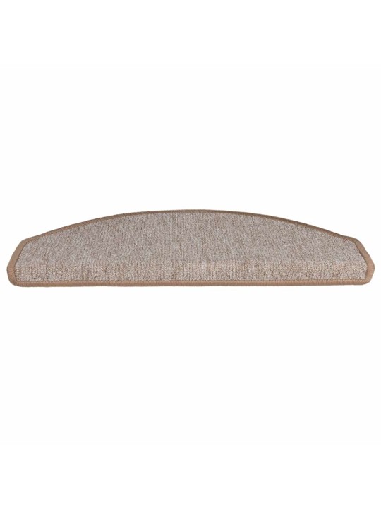 Rohože na schody 20 ks světle hnědá 65x24x4 cm