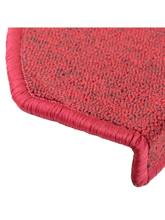 Rohože na schody 20 ks bordeaux red 65x24x4 cm