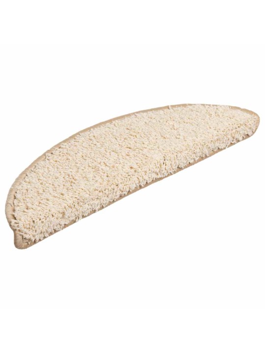 Rohože na schody 30 ks krémové 56x17x3 cm