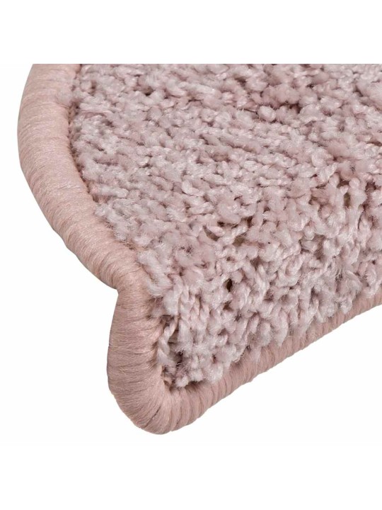 Rohože na schody 30 ks světle růžové 56x17x3 cm