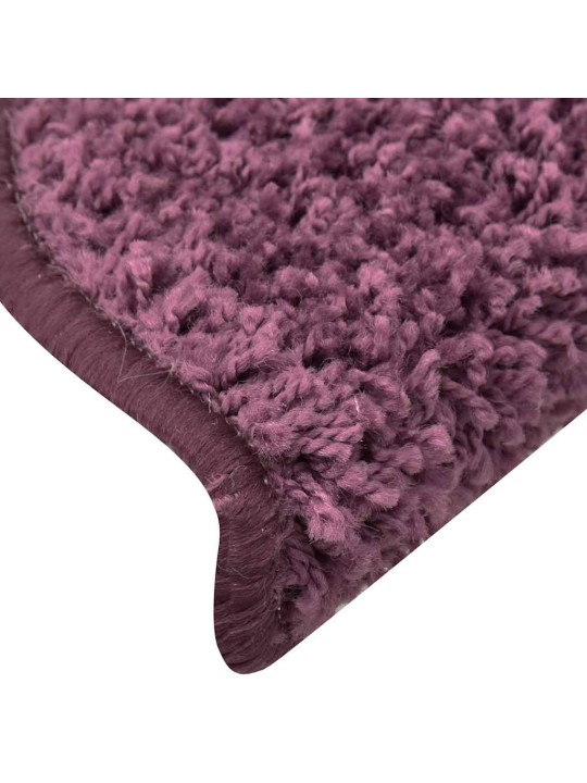 Rohože na schody 30 ks tmavě fialové 56x17x3 cm