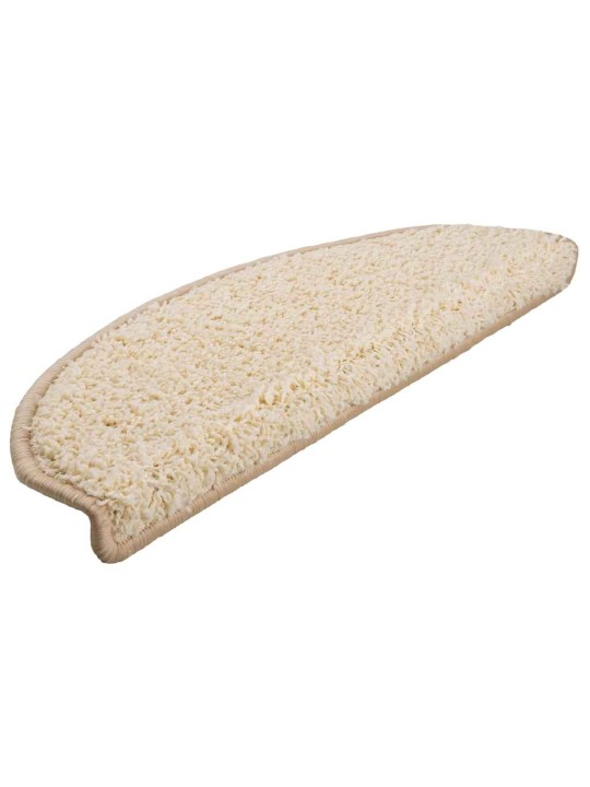Rohože na schody 30 ks krémové 65x21x4 cm