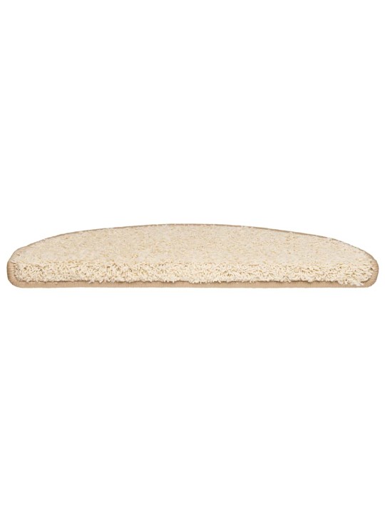 Rohože na schody 30 ks krémové 65x21x4 cm