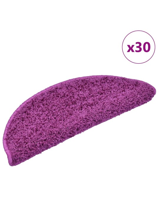 Rohože na schody 30 ks violet 65x21x4 cm