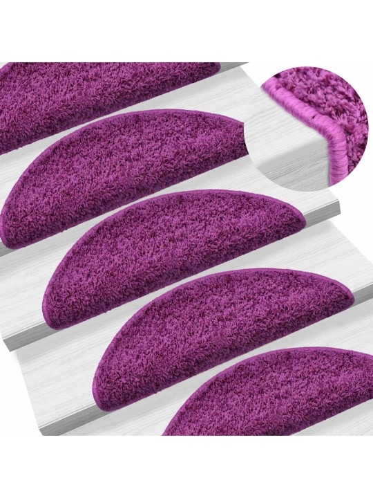 Rohože na schody 30 ks violet 65x21x4 cm