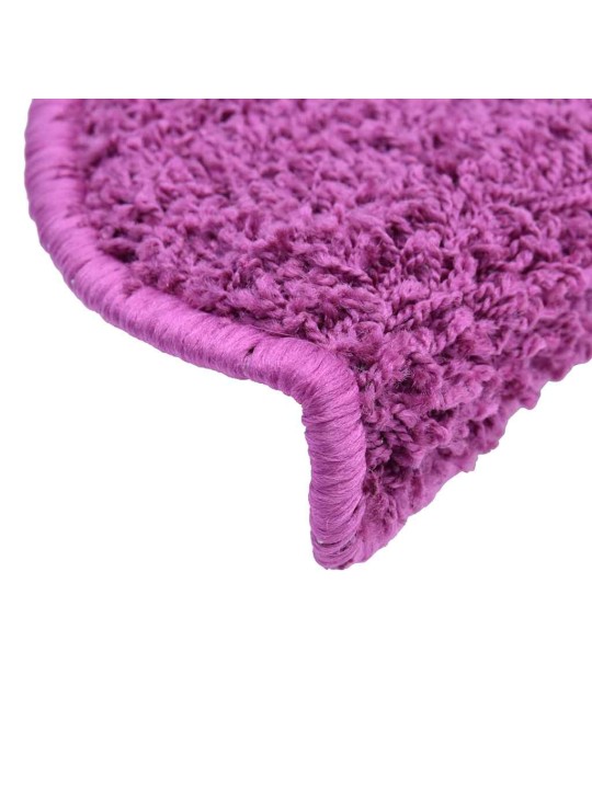 Rohože na schody 30 ks violet 65x21x4 cm