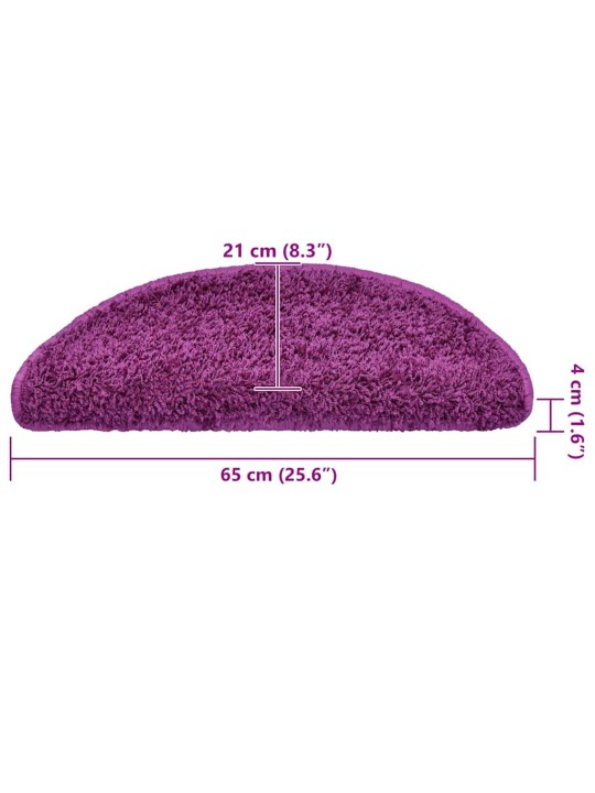 Rohože na schody 30 ks violet 65x21x4 cm