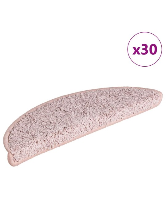 Rohože na schody 30 ks světle růžové 65x21x4 cm