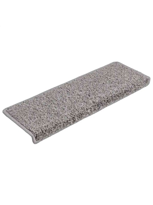 Rohože na schody 30 ks 65x21x4 cm šedá