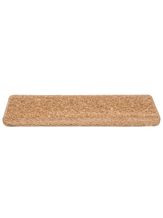 Rohože na schody 30 ks 65x21x4 cm béžová