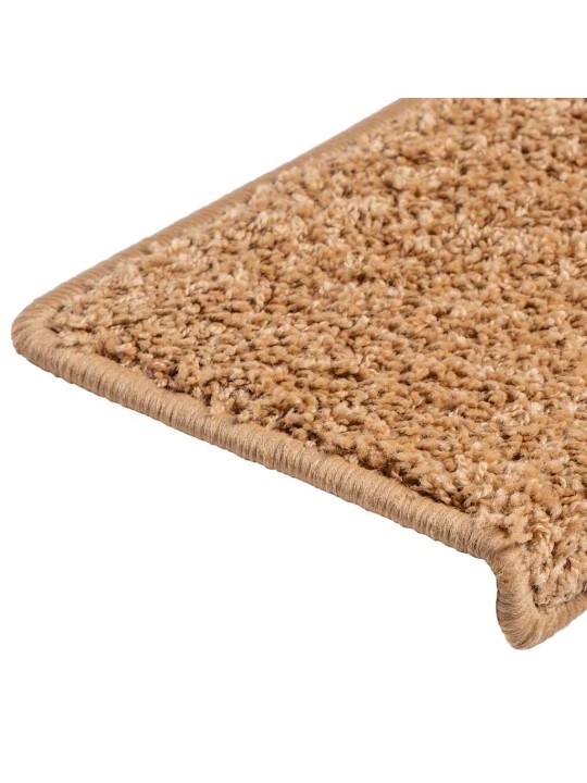 Rohože na schody 30 ks 65x21x4 cm béžová